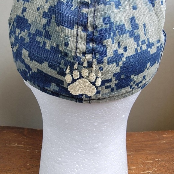 The Game Pro Hat Size 6⅞ Blue Camouflage Baseball Cap TW WT Logo - Picture 5 of 10